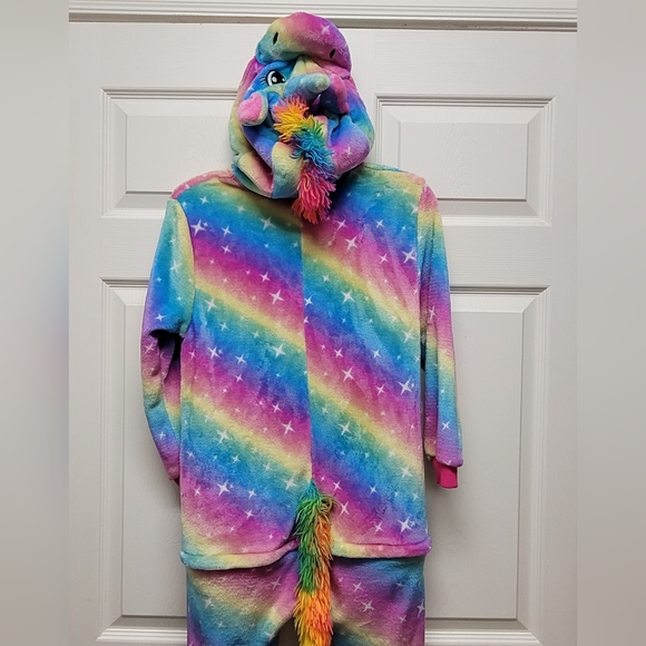 Rainbow Unicorn One Piece Pajama/Costume - Picture 6 of 10